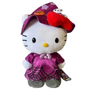 HELLO KITTY HALLOWEEN WITCH EXCLUSIVE PORCH DOOR GREETER PLUSH SANRIO 2022 NWT